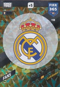 Real Madrid 2018 FIFA 365 Club Badge #118
